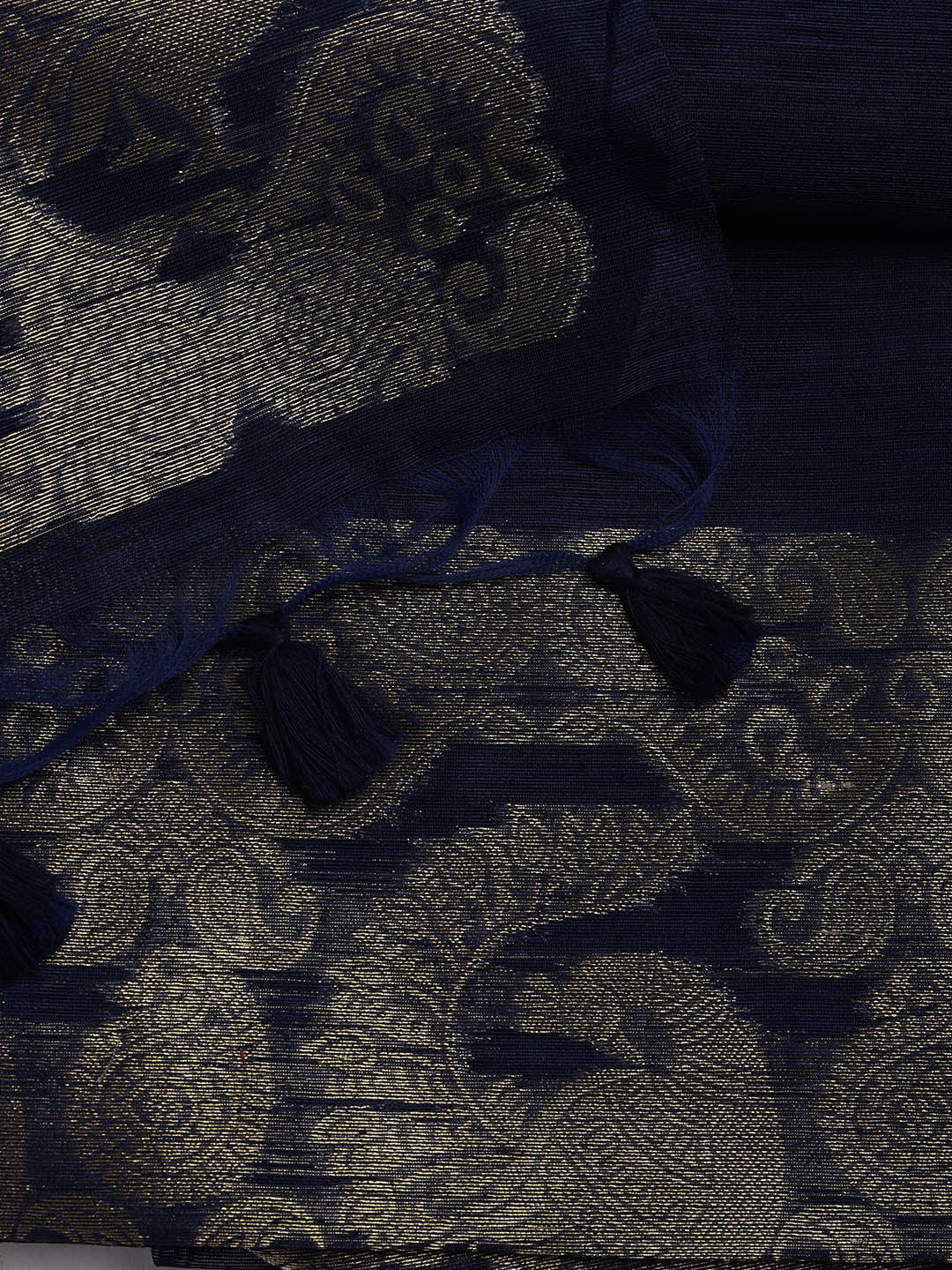 Woven Chanderi Unstitched Suit Piece With Dupatta