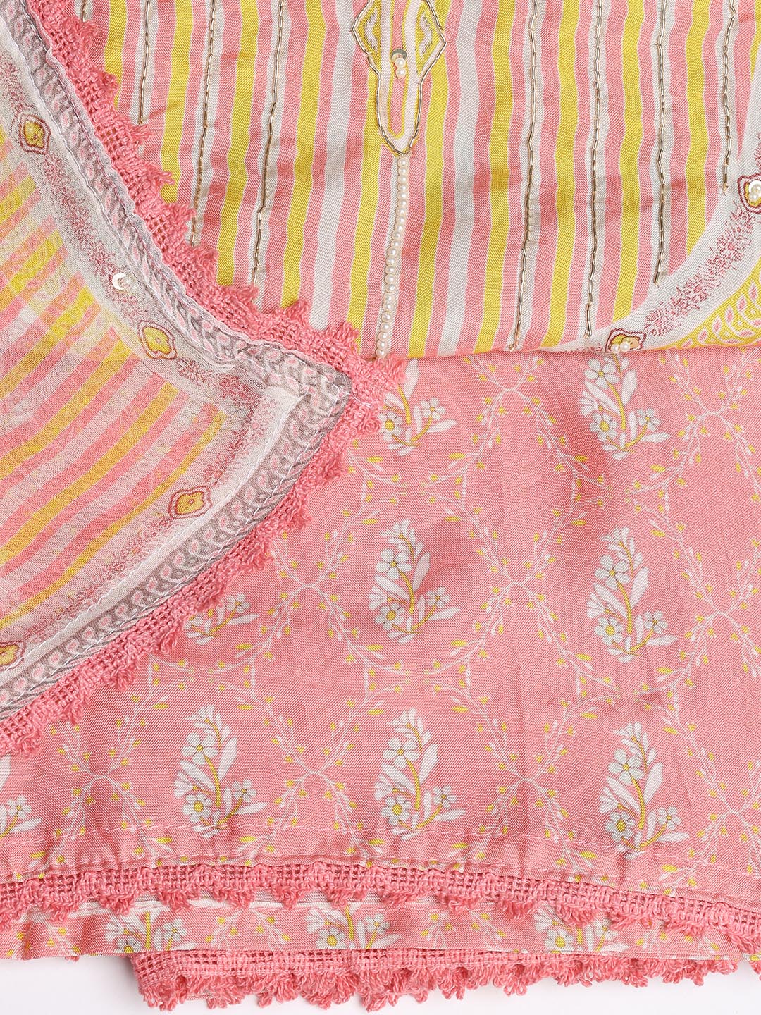 Printed Muslin Unstitched Suit With Dupatta