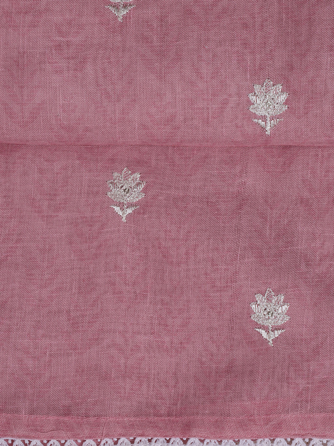 Printed Linen Unstitched Suit Piece With Dupatta