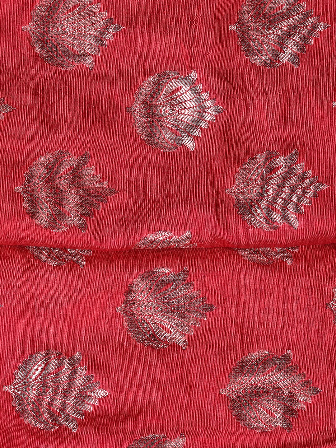 Woven Chanderi Unstitched Suit With Dupatta