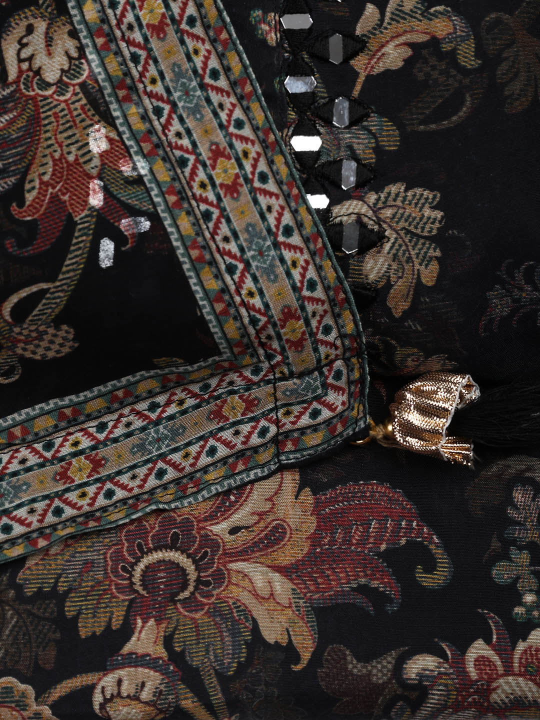 Printed Muslin Unstitched Suit Piece With Dupatta