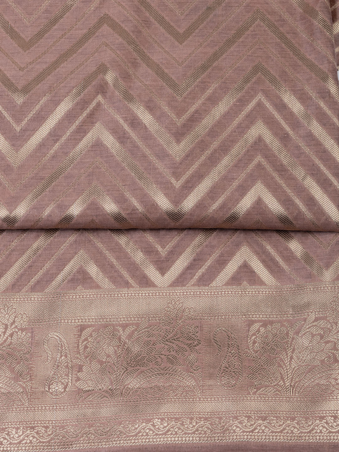 Woven Chanderi Unstitched Suit With Dupatta