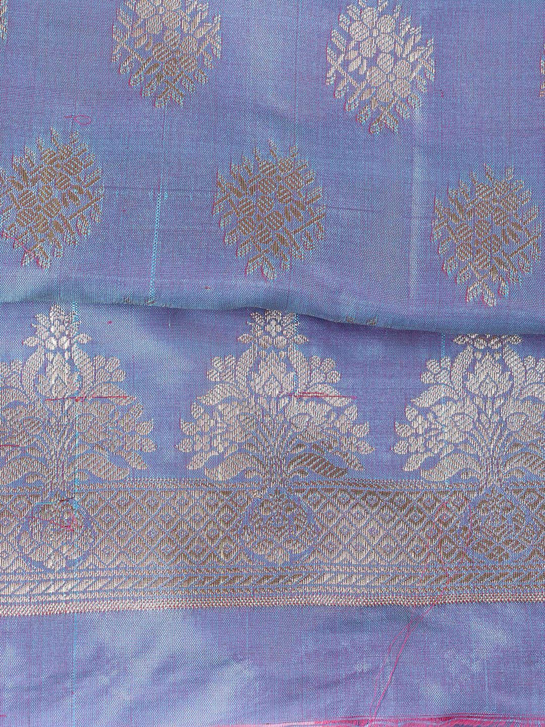 Woven Chanderi Unstitched Suit Piece With Dupatta