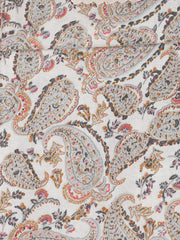 Neck Embroidered Chanderi Unstitched Suit Piece With Dupatta