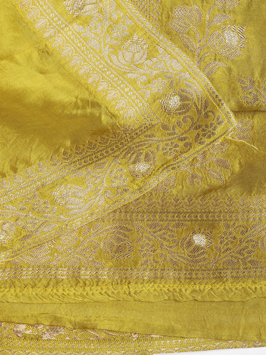 Embroidered Chanderi Unstitched Suit Piece With Dupatta