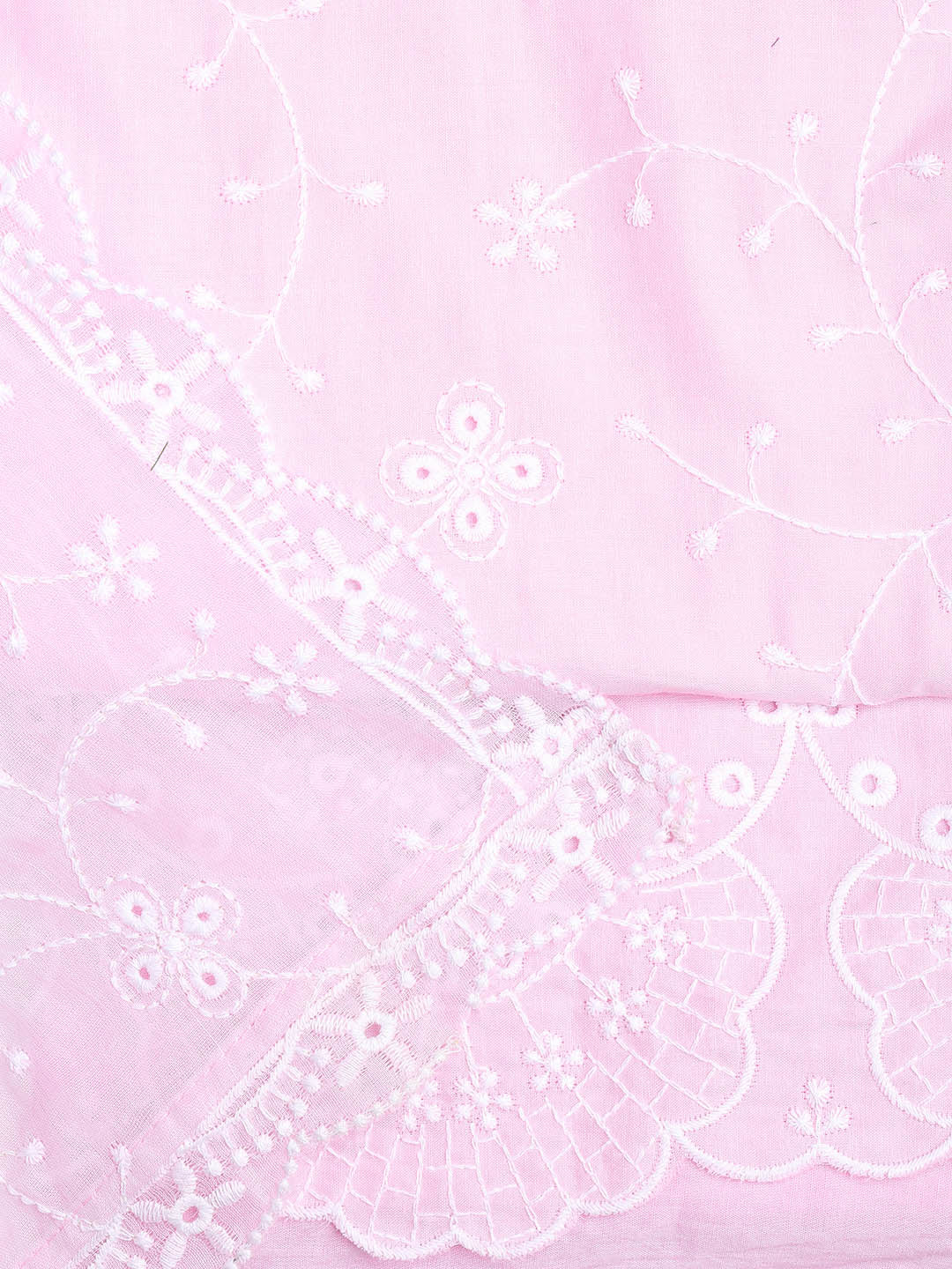 Neck Embroidery Cotton Unstitched Suit With Dupatta