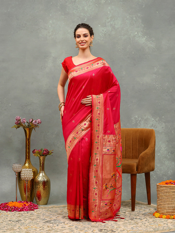 Woven Design Cotton Blend Saree