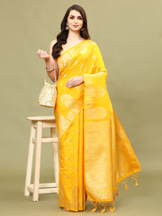 Zari Border Woven Handloom Saree