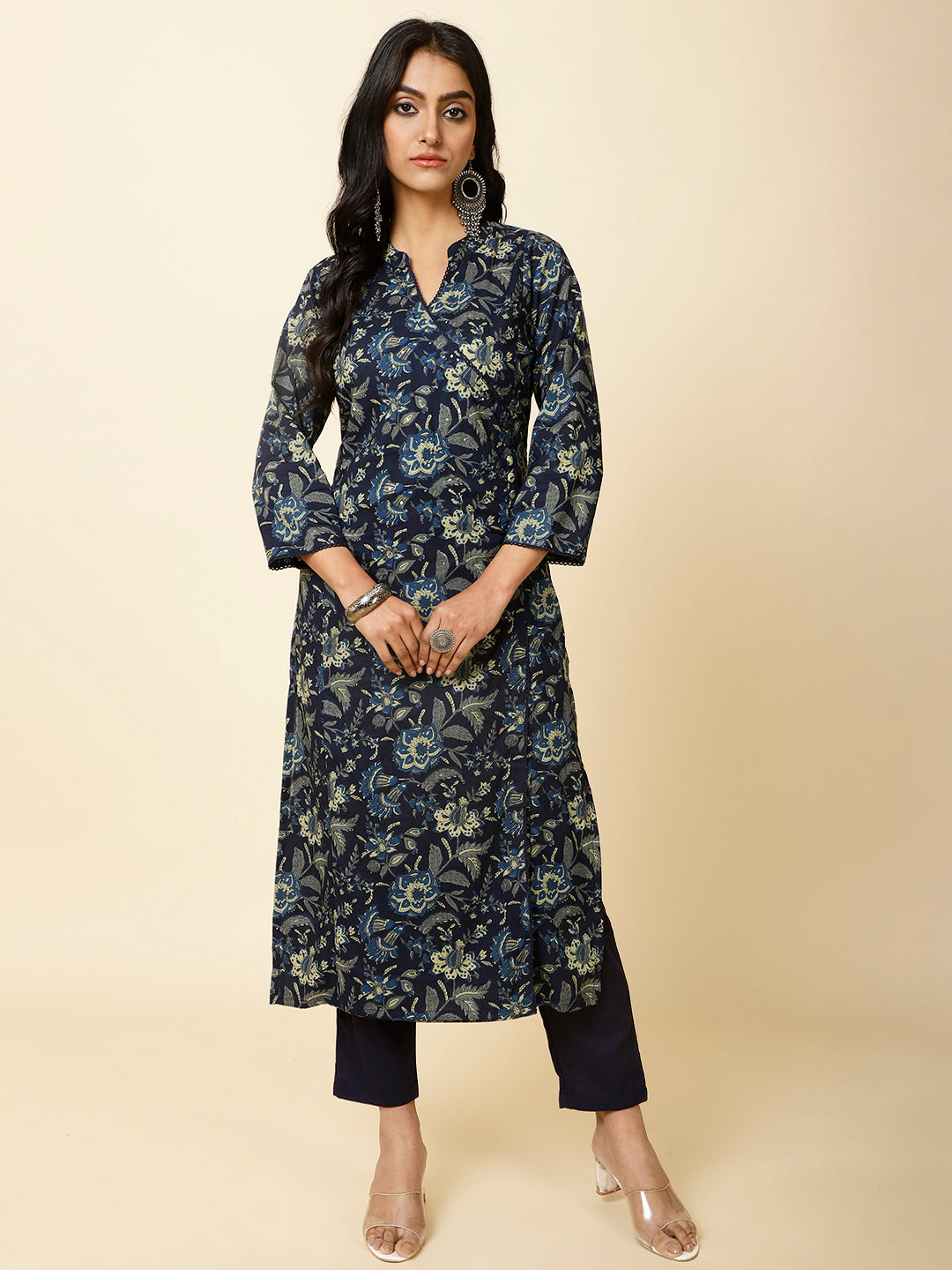Printed Cotton Kurta Set