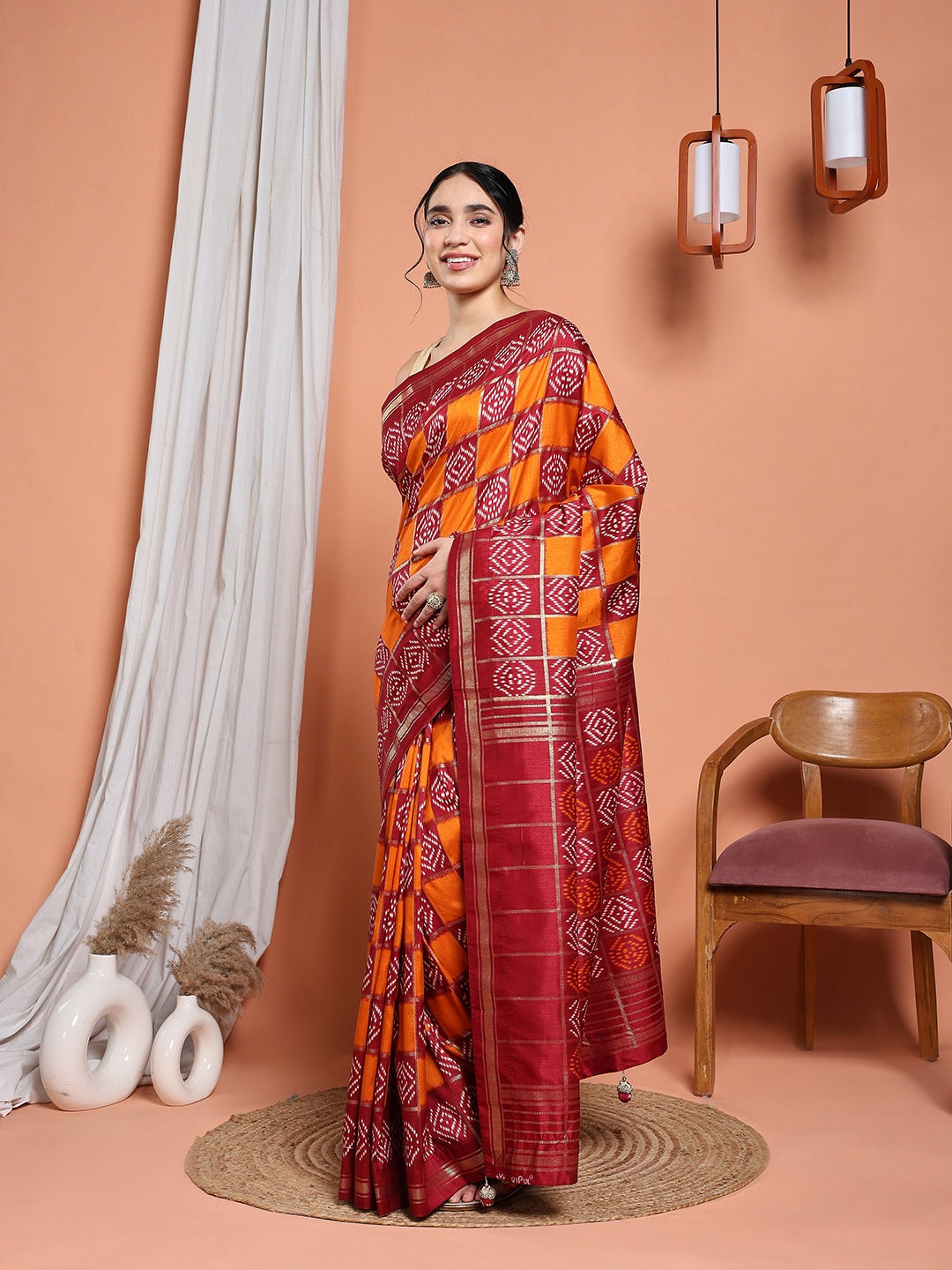 Digital Printed Art Silk Saree