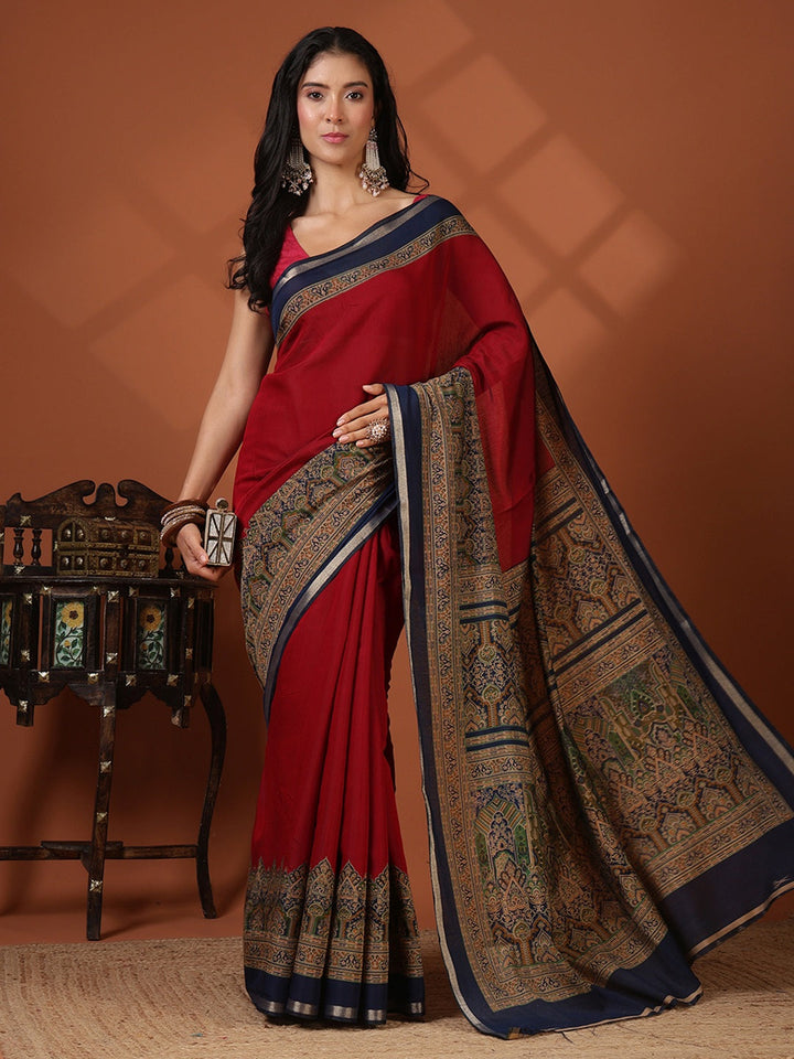 Printed Art Silk Saree