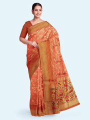 Zari Jaal Art Silk Woven Saree