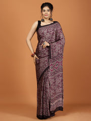 Digital Printed Crepe Woven Saree