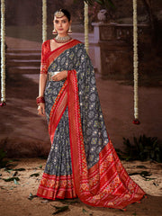 Patola Printed Art Silk Woven Saree