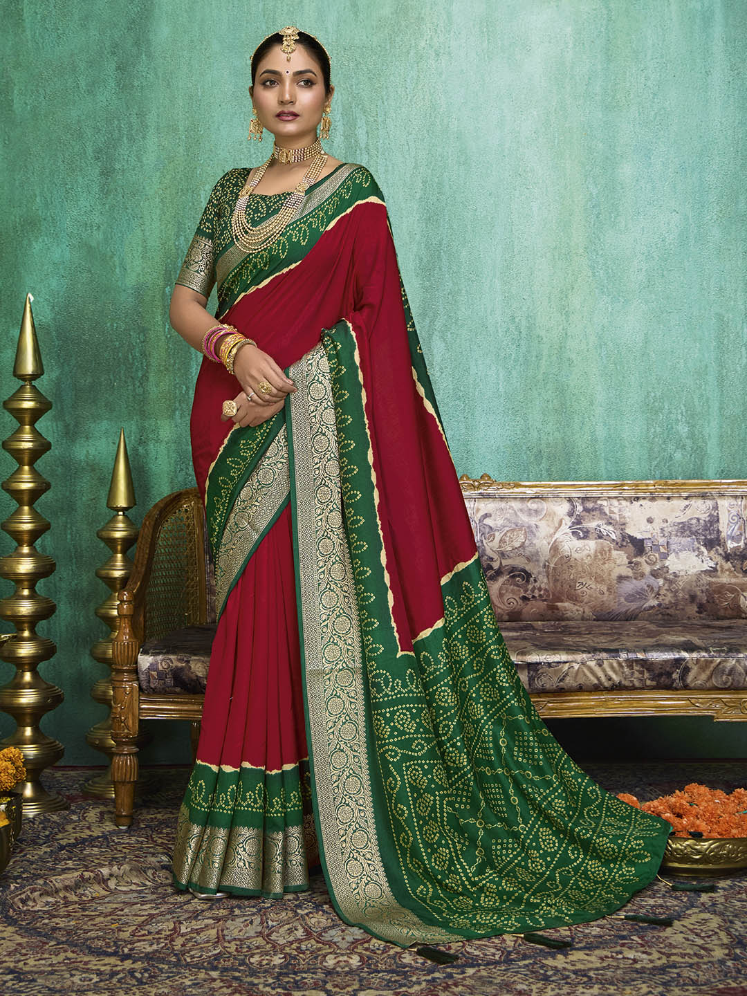 Printed Art Silk Saree