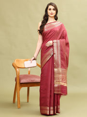 Zari Border Woven Handloom Saree