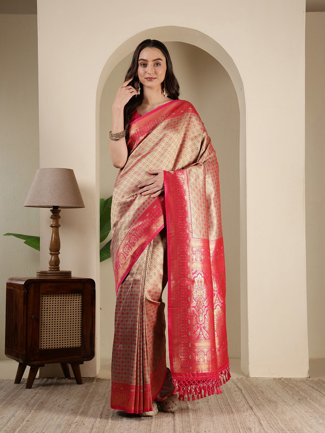 Woven Design Art Silk Saree