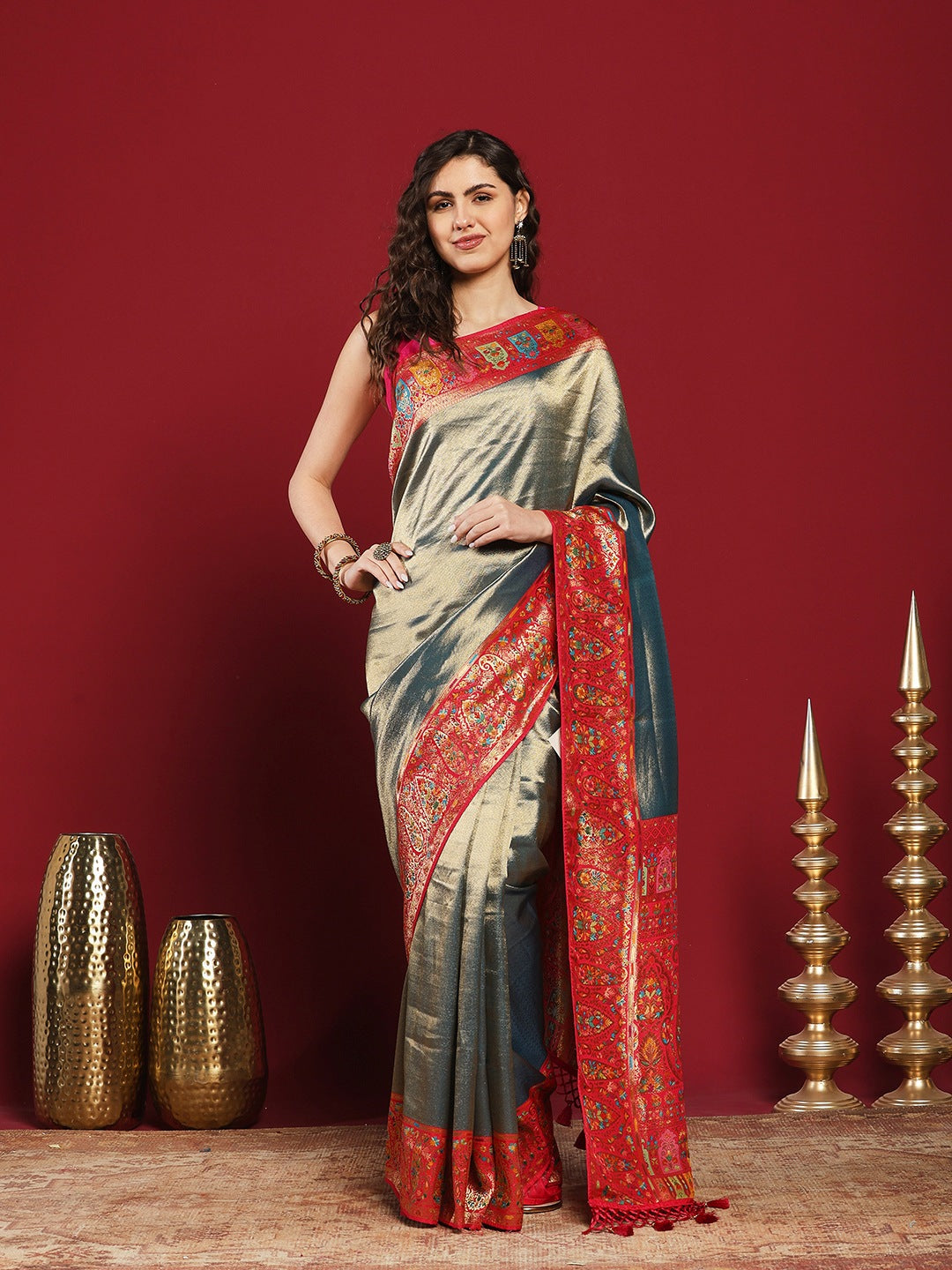 Woven Design Dola Silk Saree