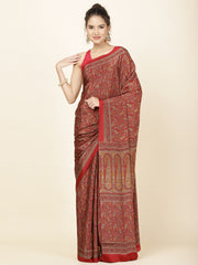 Printed Crepe Woven Saree