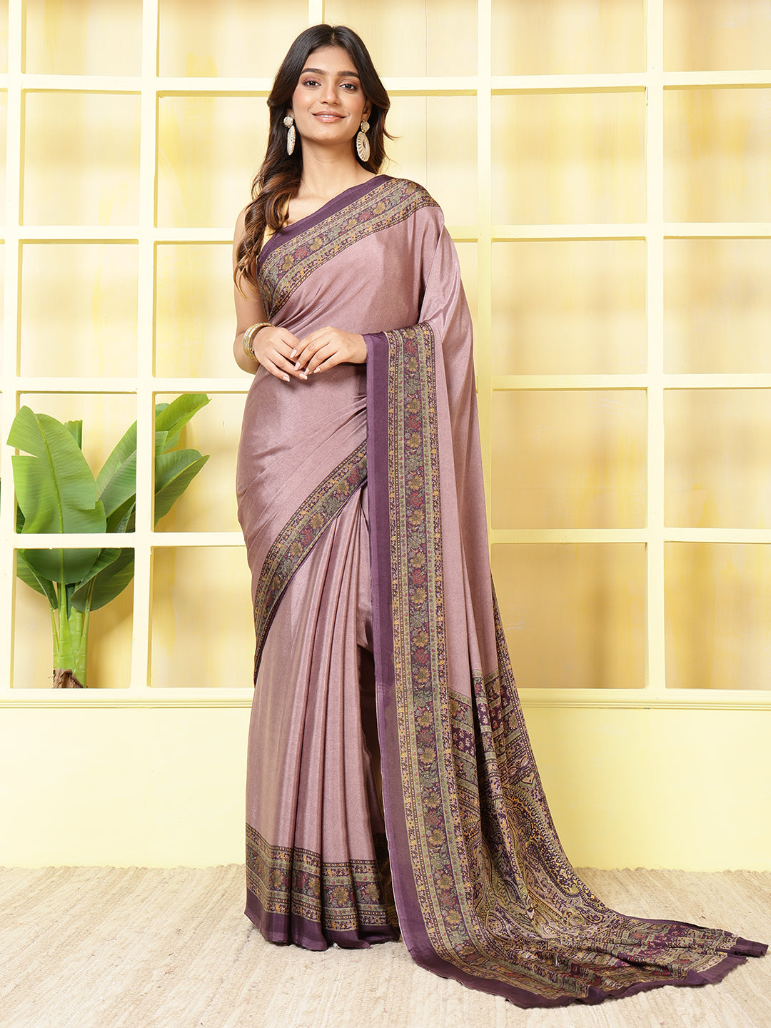 Digital Printed Crepe Saree