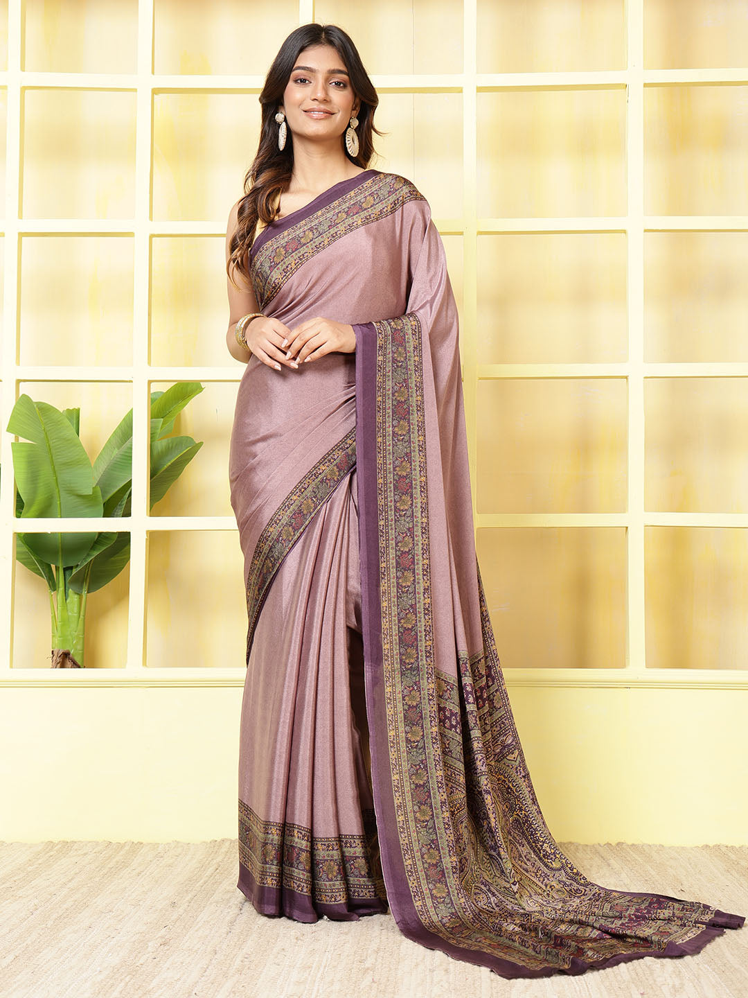 Digital Printed Crepe Saree