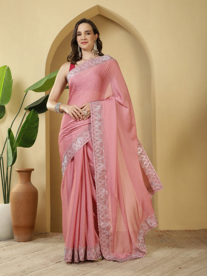 Digital Printed Chiffon Saree