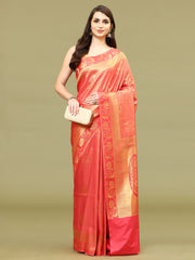 Zari Jaal Woven Art Silk Saree