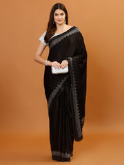 Stone Work Chinon Woven Saree