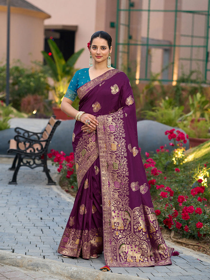 Woven Design Art Silk Saree