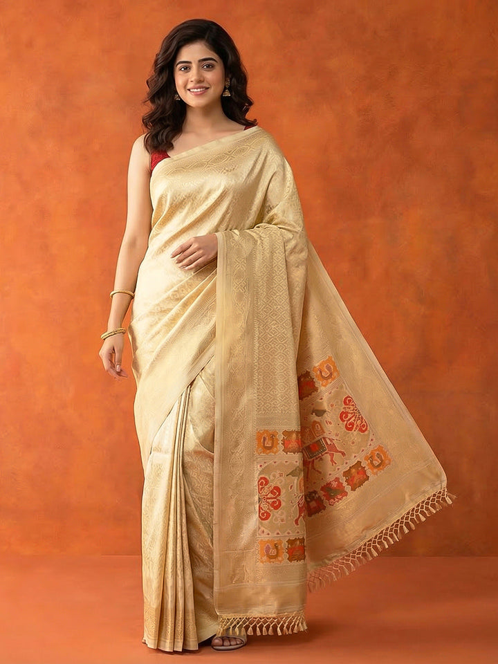 Woven Design Art Silk Saree