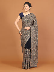 Heavy Embroidery Georgette Saree