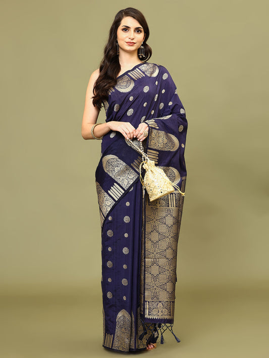 Zari Border Woven Handloom Saree