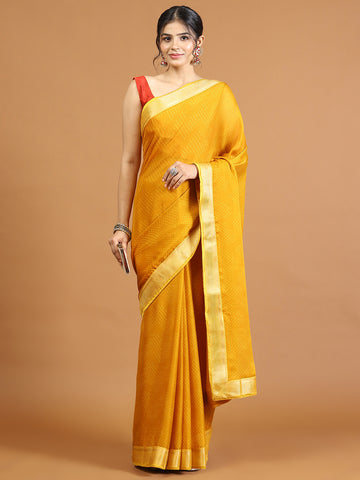 Zari Border Woven Art Silk Saree