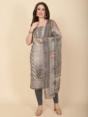 Printed Muslin Unstitched Suit Piece With Dupatta