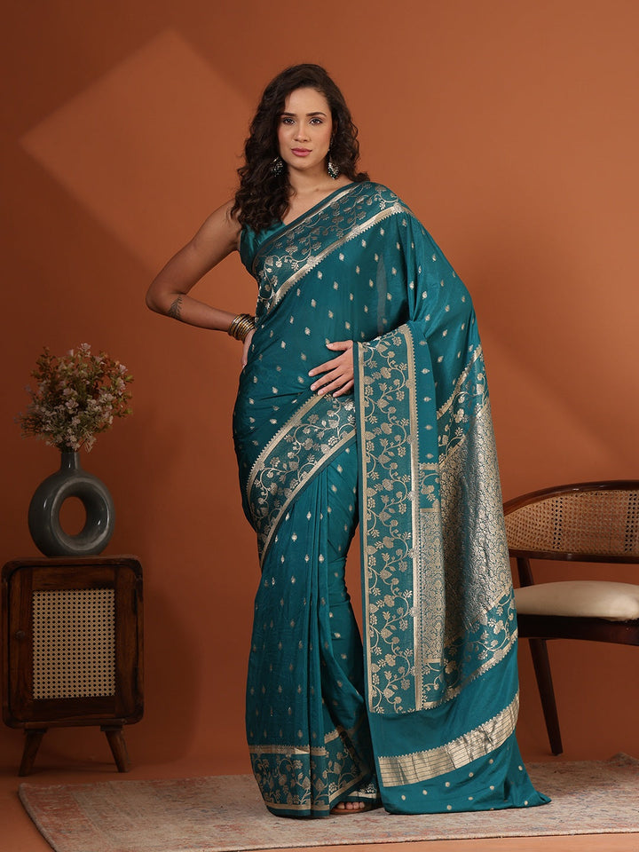 Plain Chiffon Saree