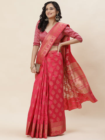 Zari Border Woven Handloom Saree