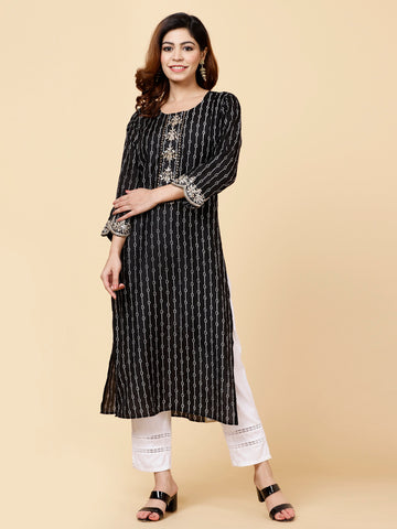 Printed Muslin Kurta