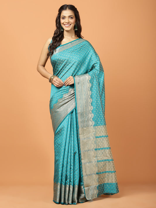 Zari Border Woven Art Silk Saree