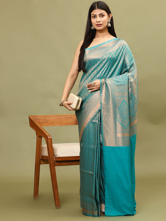 Zari Jaal Woven Handloom Saree