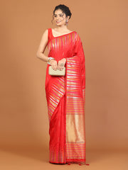 Plain Zari Border Art Silk Saree