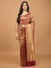 Zari Booti Woven Handloom Saree