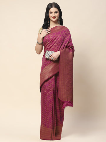 Zari Jaal Woven Handloom Saree