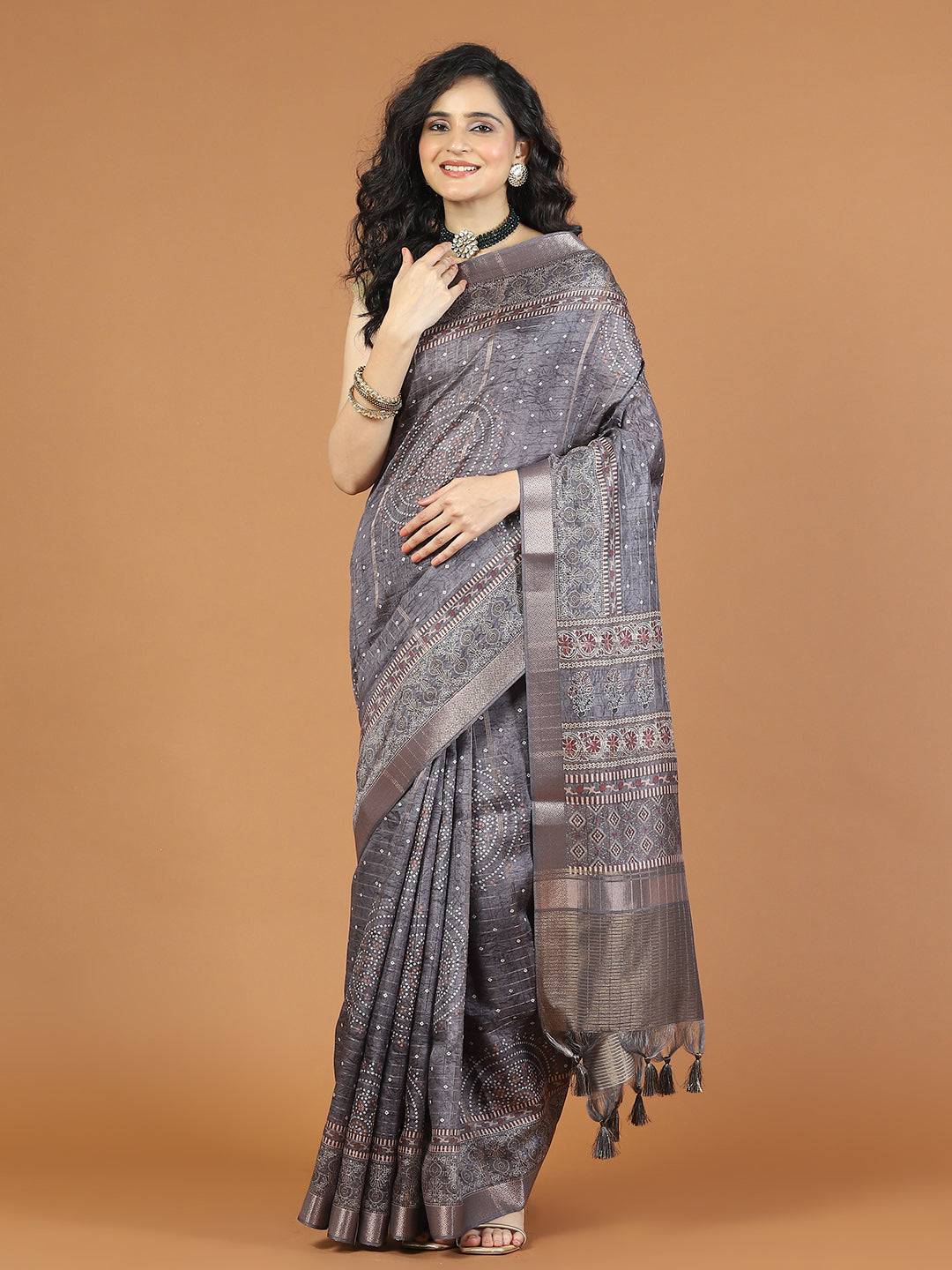 Digital Printed Cotton Saree