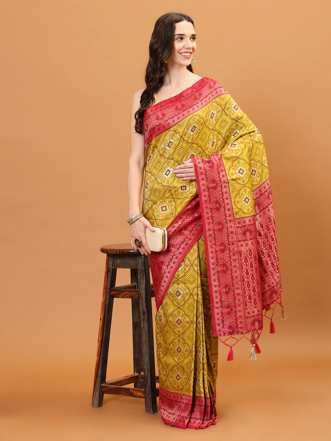 Patola Printed Handloom Saree