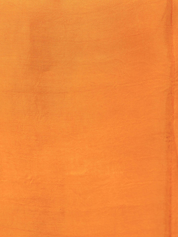 Embroidered Art Silk Unstitched Suit Piece With Dupatta