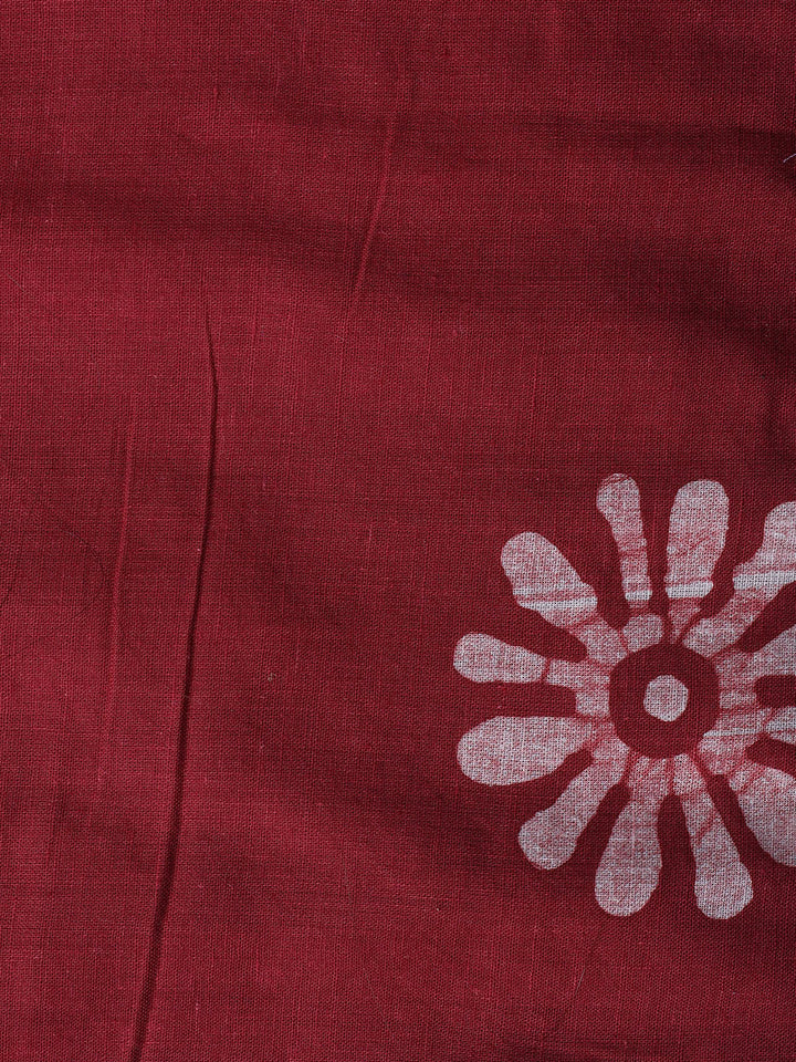 Printed Cotton Blend Unstitched Suit With Dupatta