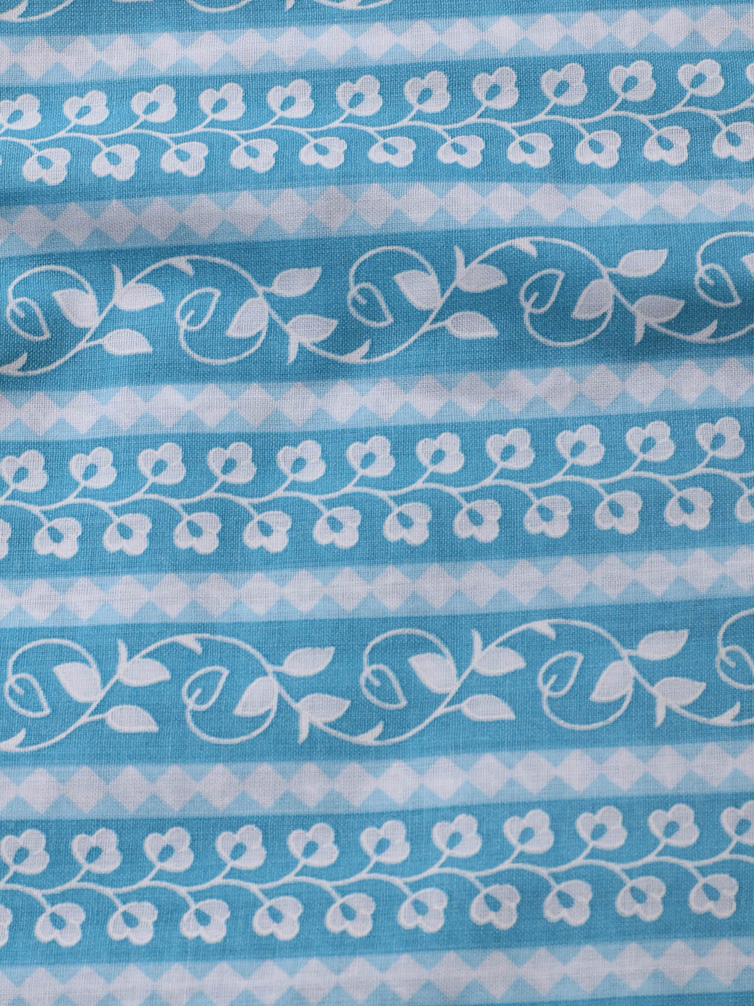 Printed Cotton Blend Unstitched Suit With Dupatta