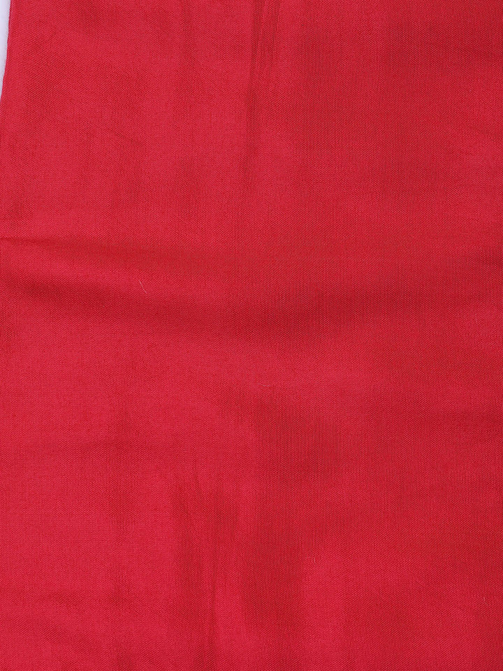 Neck Embroidered Chanderi Unstitched Suit With Dupatta