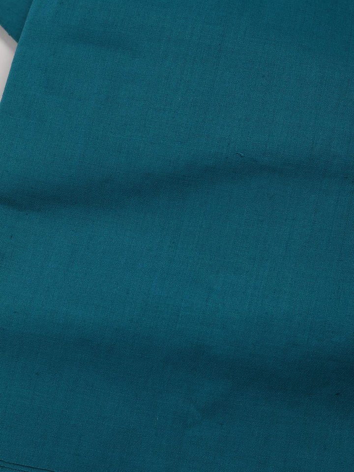 Embroidered Cotton Blend Unstitched Suit Piece With Dupatta