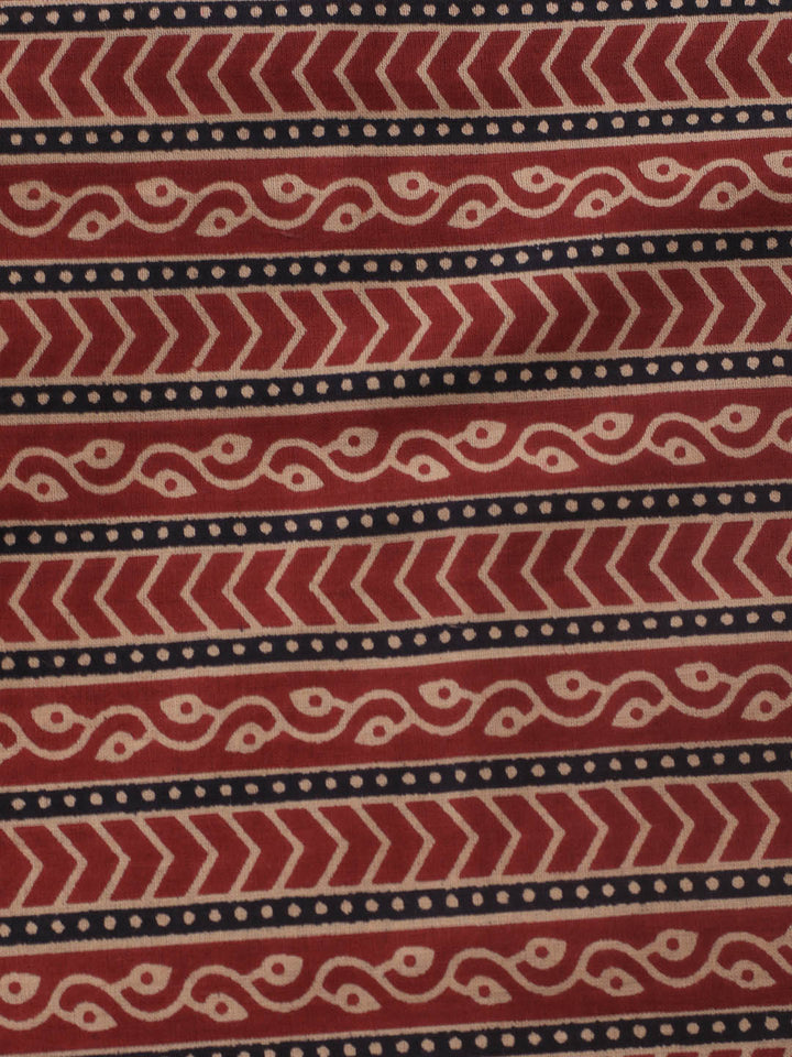 Printed Cotton Blend Unstitched Suit Piece With Dupatta